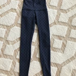 Lululemon highwaist navy ghost dot wunder under, 4